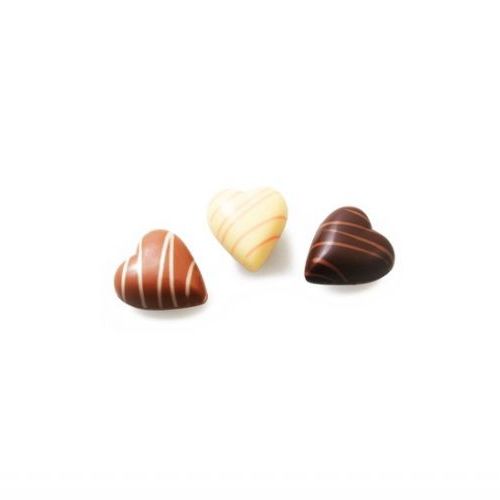 Chocolade gevulde hartjes