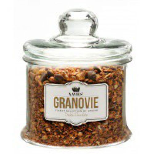 Granola Double Chocolate / glazen pot Granola Double Chocolate / glazen pot