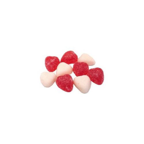 Mini fruithartjes wit-rood