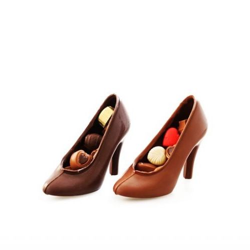 chocolade schoen ' HIGH HEELS' melk