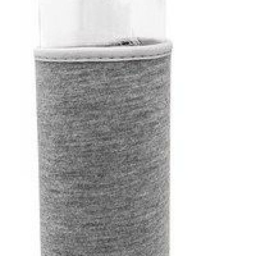 drinkfles glas 600 ml - GRIJS neopreen drinkfles glas 600 ml - GRIJS neopreen