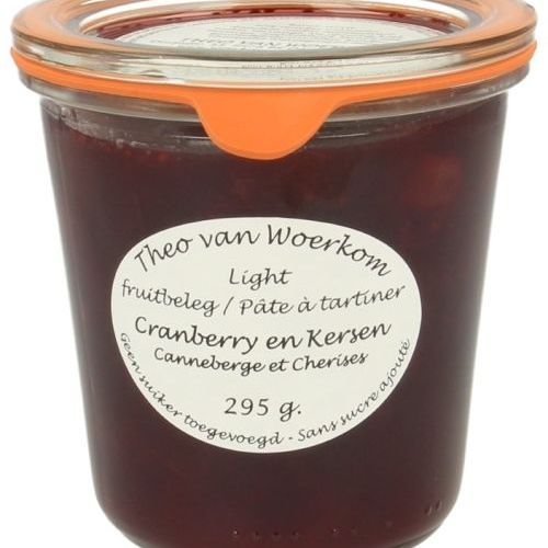Confituur Cranberry kersen - zonder toegevoegde suiker Confituur Cranberry kersen - zonder toegevoegde suiker