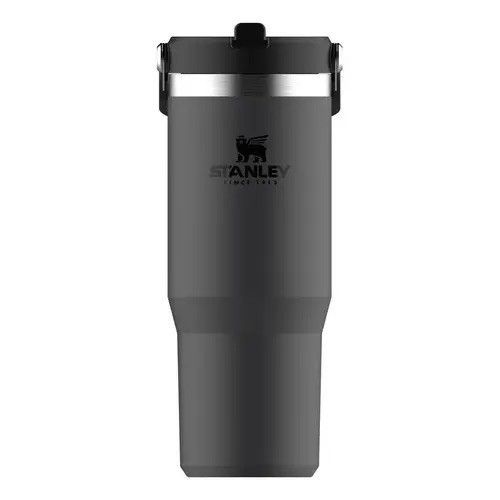 IceFlow Flip Straw Tumbler Charcoal