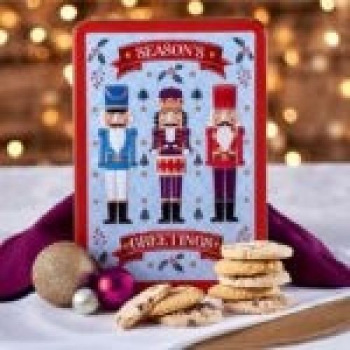 Biscuits Christmas Tin - NUTCRACKER